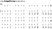 Ladrang Sanggaléwang Pelog 6