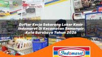 daftar kerja sekarang loker kasir indomaret di kecamatan semampir kota surabaya tahun 2026 1762989220