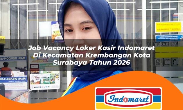 job vacancy loker kasir indomaret di kecamatan krembangan kota surabaya tahun 2026 1763047702