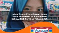 loker tanpa pengalaman loker kasir indomaret di kecamatan sebawi kab sambas tahun 2026 1763098578