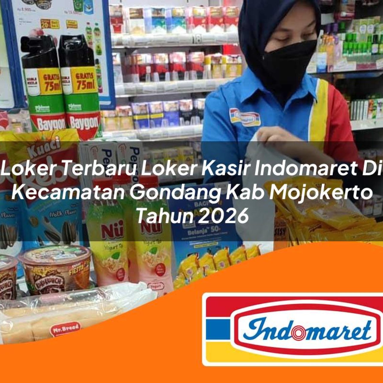 loker terbaru loker kasir indomaret di kecamatan gondang kab mojokerto tahun 2026 1763270029