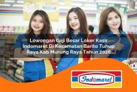 lowongan gaji besar loker kasir indomaret di kecamatan barito tuhup raya kab murung raya tahun 2026 1762991971