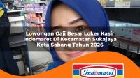 lowongan gaji besar loker kasir indomaret di kecamatan sukajaya kota sabang tahun 2026 1763374836