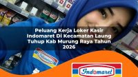 peluang kerja loker kasir indomaret di kecamatan laung tuhup kab murung raya tahun 2026 1763374463