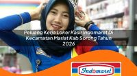 peluang kerja loker kasir indomaret di kecamatan mariat kab sorong tahun 2026 1763372305