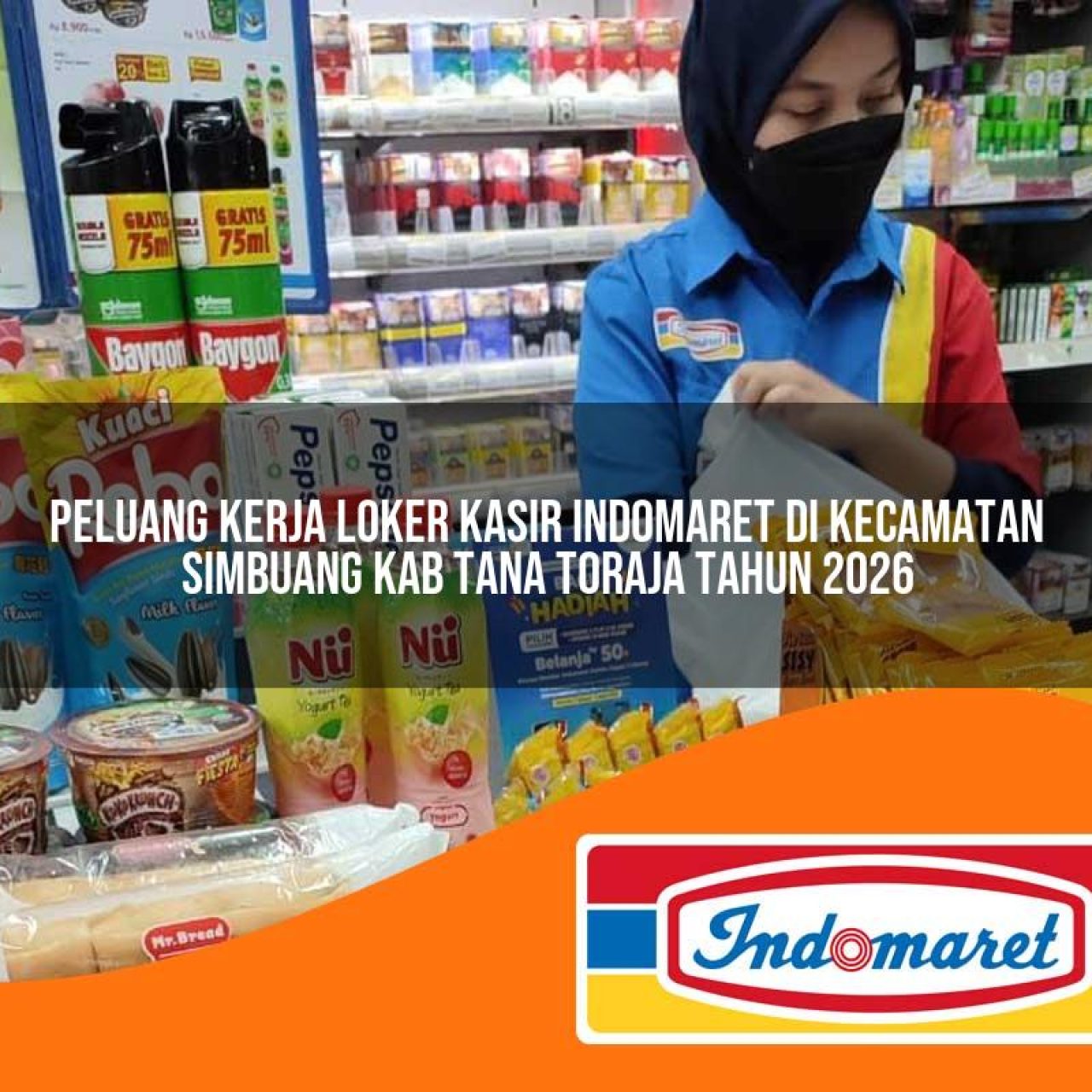 peluang kerja loker kasir indomaret di kecamatan simbuang kab tana toraja tahun 2026 1763244750
